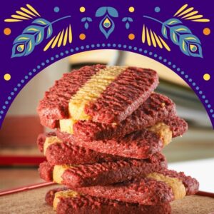 Red Velvet Cheese Cookies Deepavali 2024 Mdm Ling Bakery