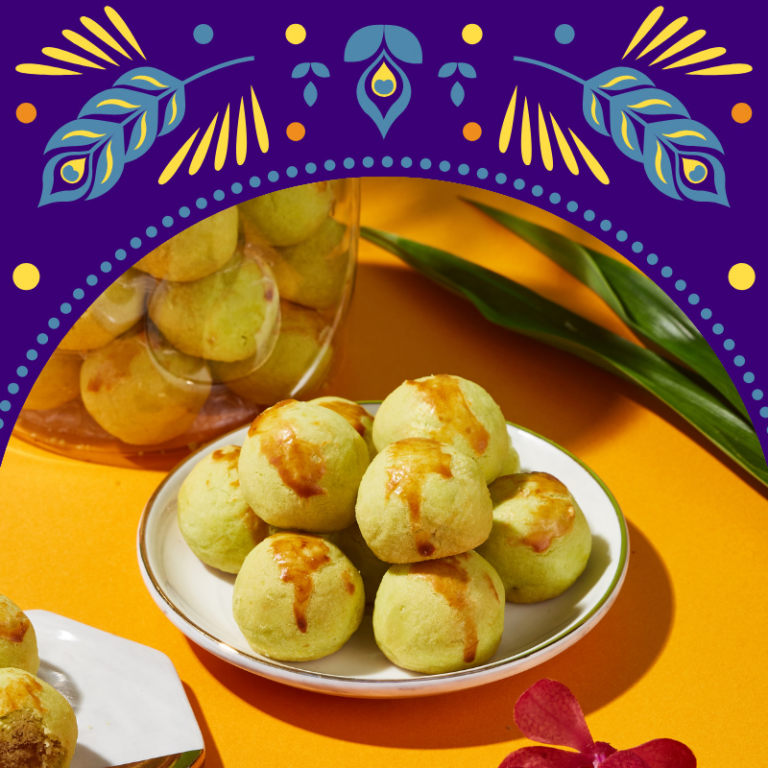 Pandan Pineapple Balls Deepavali 2024 Mdm Ling Bakery