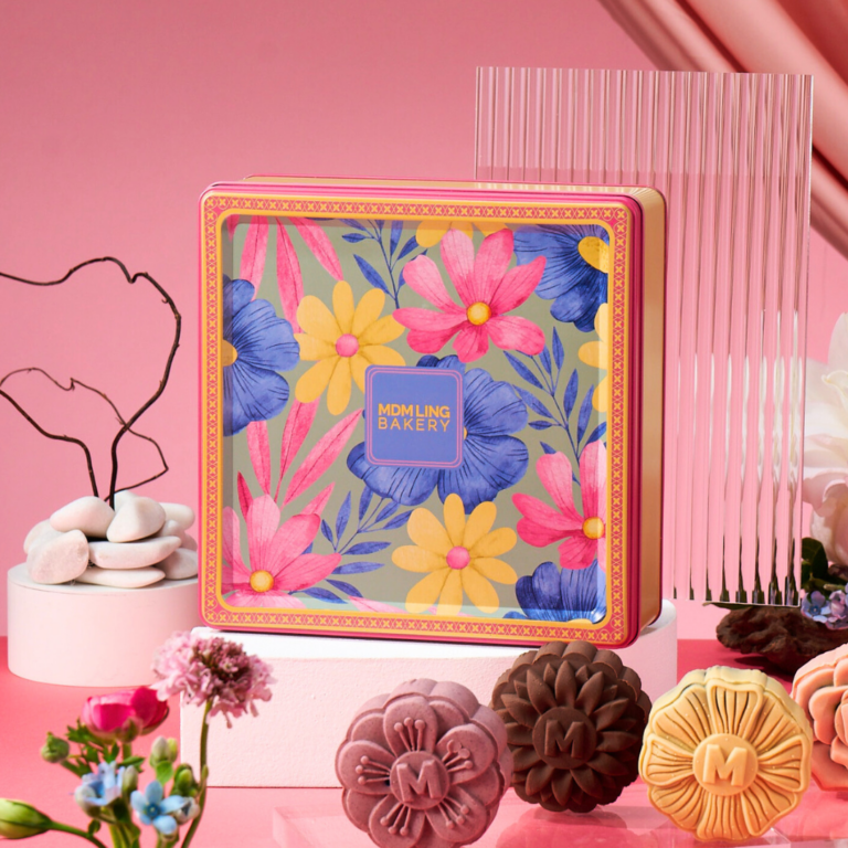 Floral Radiance Mooncake Tin